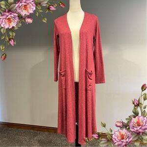 LuLaRoe Long sleeve cardigan / duster with pockets size Small